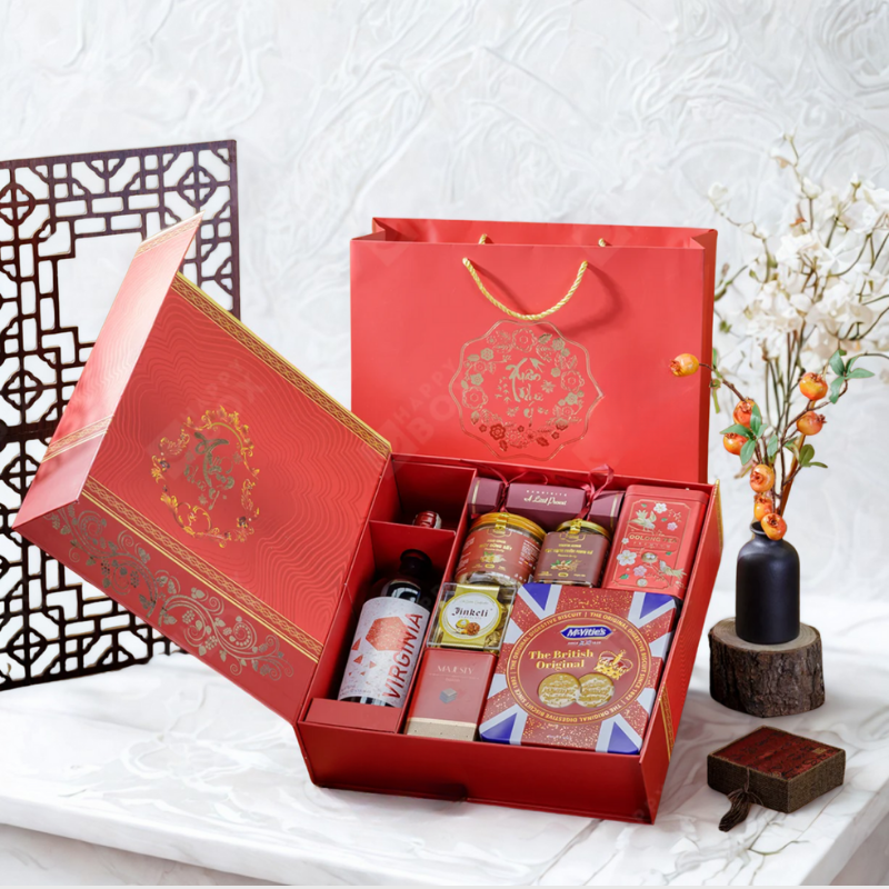 Hộp quà Tết sang trọng HQ31