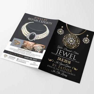In catalogue trang sức đẹp, sang trọng