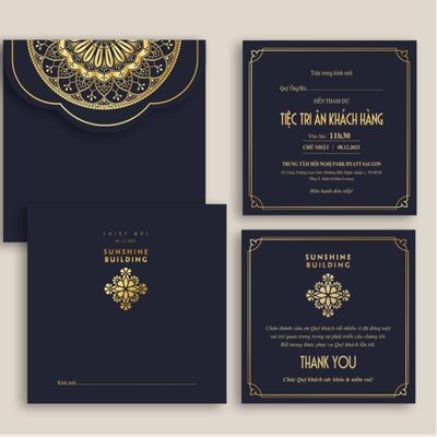 Thiệp mời cao cấp chất lượng cao