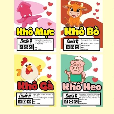Tem Nhãn Giấy Dễ Thương Decal