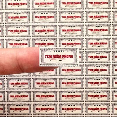 Tem niêm phong decal vỡ bể