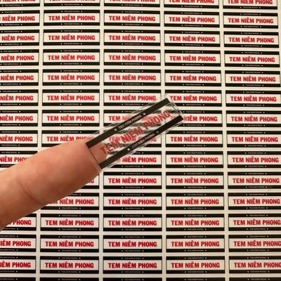 Tem niêm phong Decal trong suốt
