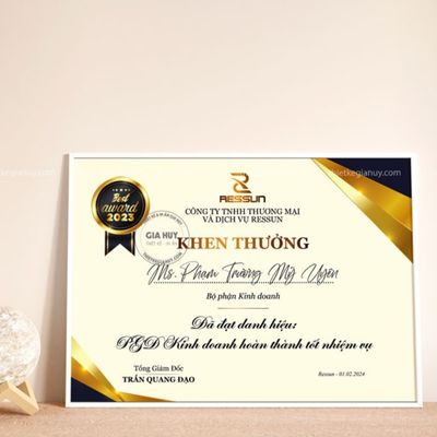 Chứng Nhận Hoàn Thành Khóa Học